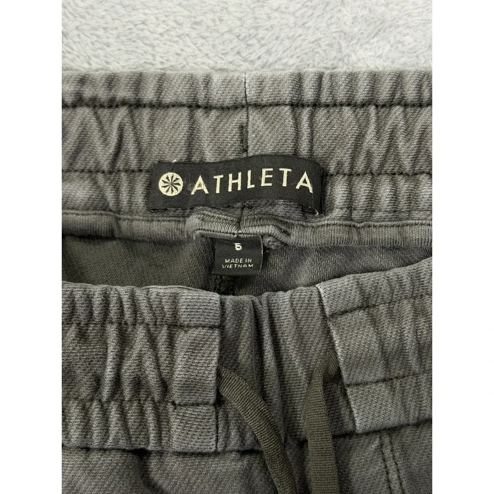 Athleta Pants‎ Womens 6 Gray Farallon Jogger Sweats Pullon Drawstring Straight